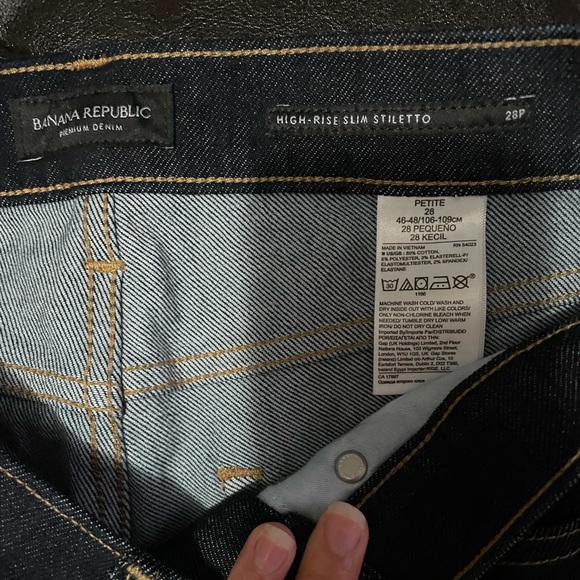 Petite High-Rise Slim Stiletto Jean - Picture 6 of 11